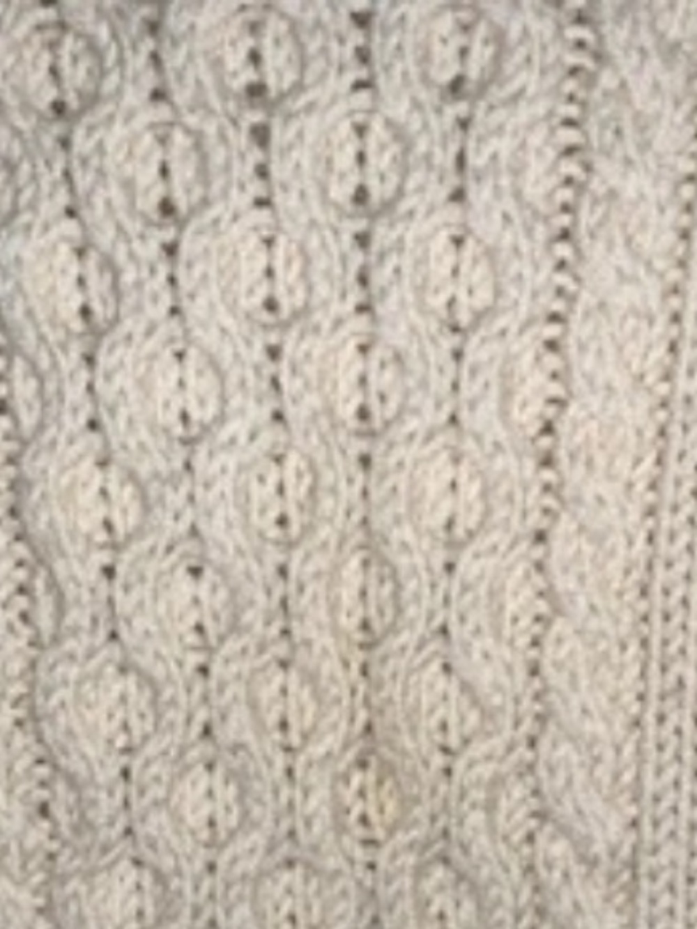 🎄 J.Crew 100% Wool Ivory Cable Knit Turtleneck Sweater Women’s Cozy Classic M - Picture 8 of 15
